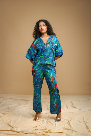 Cropped Shirt - Sea Siren